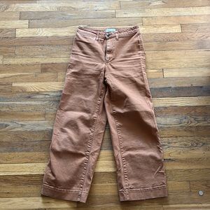 Madewell Slim Emmett, Wide Leg Crop